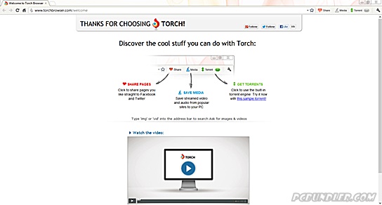 What's new in Torch Browser 45.0.0.10802?