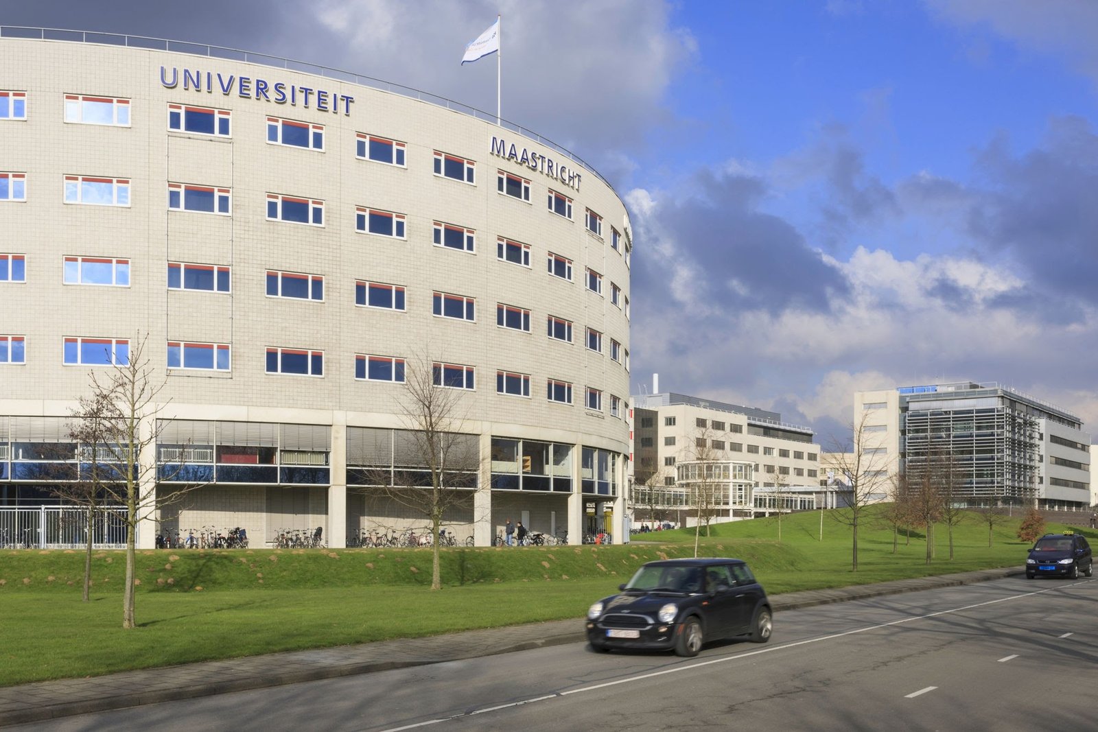Maastricht University campus setting, AI generated